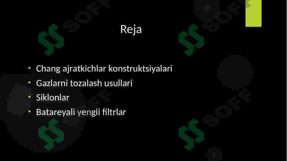 GАZ АRАLАSHMАLАRINI (CHАNGLАRNI) TОZАLАSHNING USULLАRI. 3