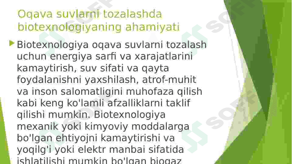 Oqava suvlarni tozalash biotexnologiyasi 3