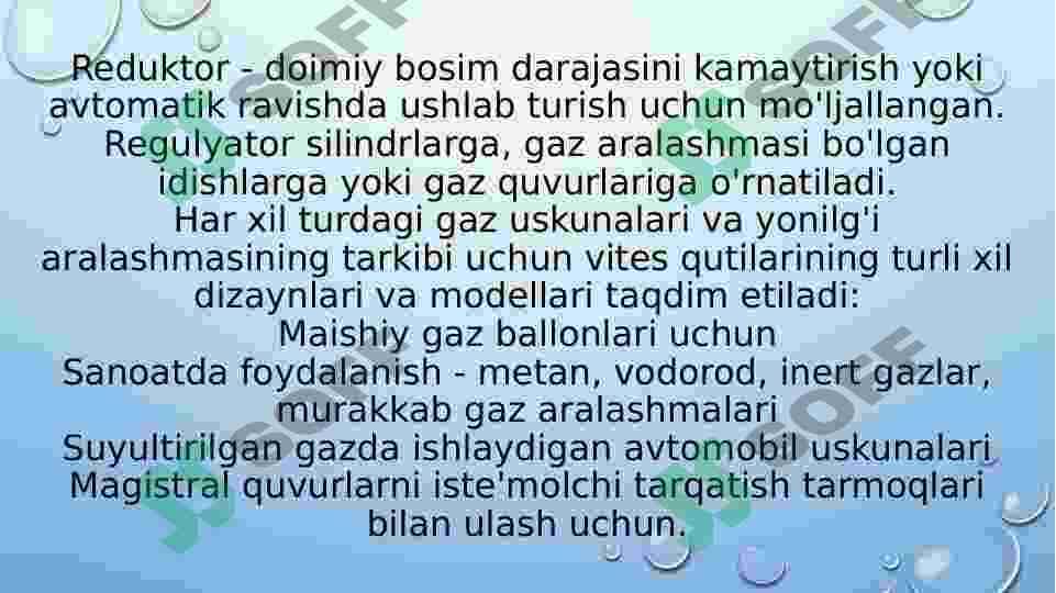 Gaz tarmoqlaridan foydalanish 3