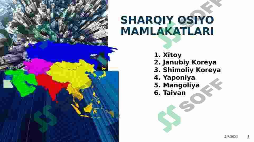 Xalqaro  savdo va iqtisodiy o'sish: sharqiy osiyo mamlakatlari. 3