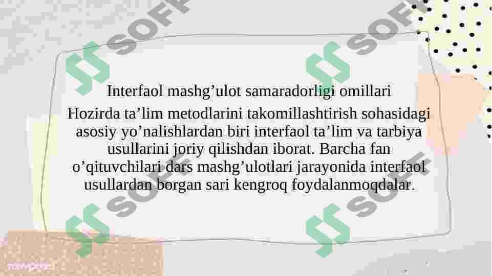 OʼQITISHNING INTERFAOL METODLAR 3