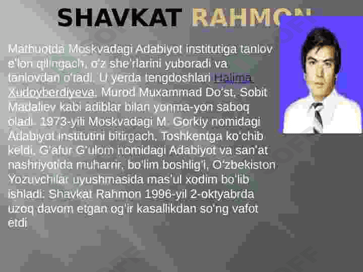 shavkat rahmon hoyoti va ijodi 3