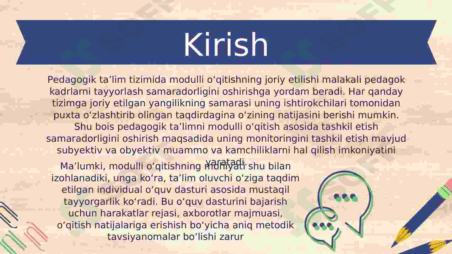 Modulli o’qish tizimi 3