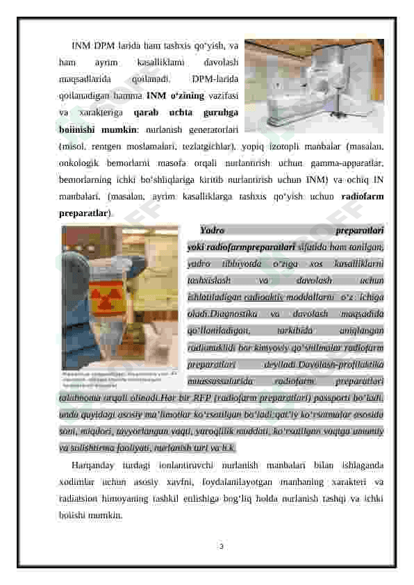 DPMlarda INMlardan foydalanilganda dozimetrik va radiometrik nazorat o'tkazish asoslari 3