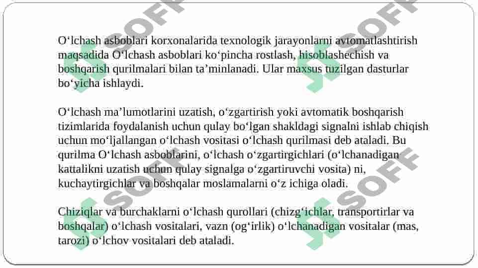 Raqamli o`lchash asboblari 3