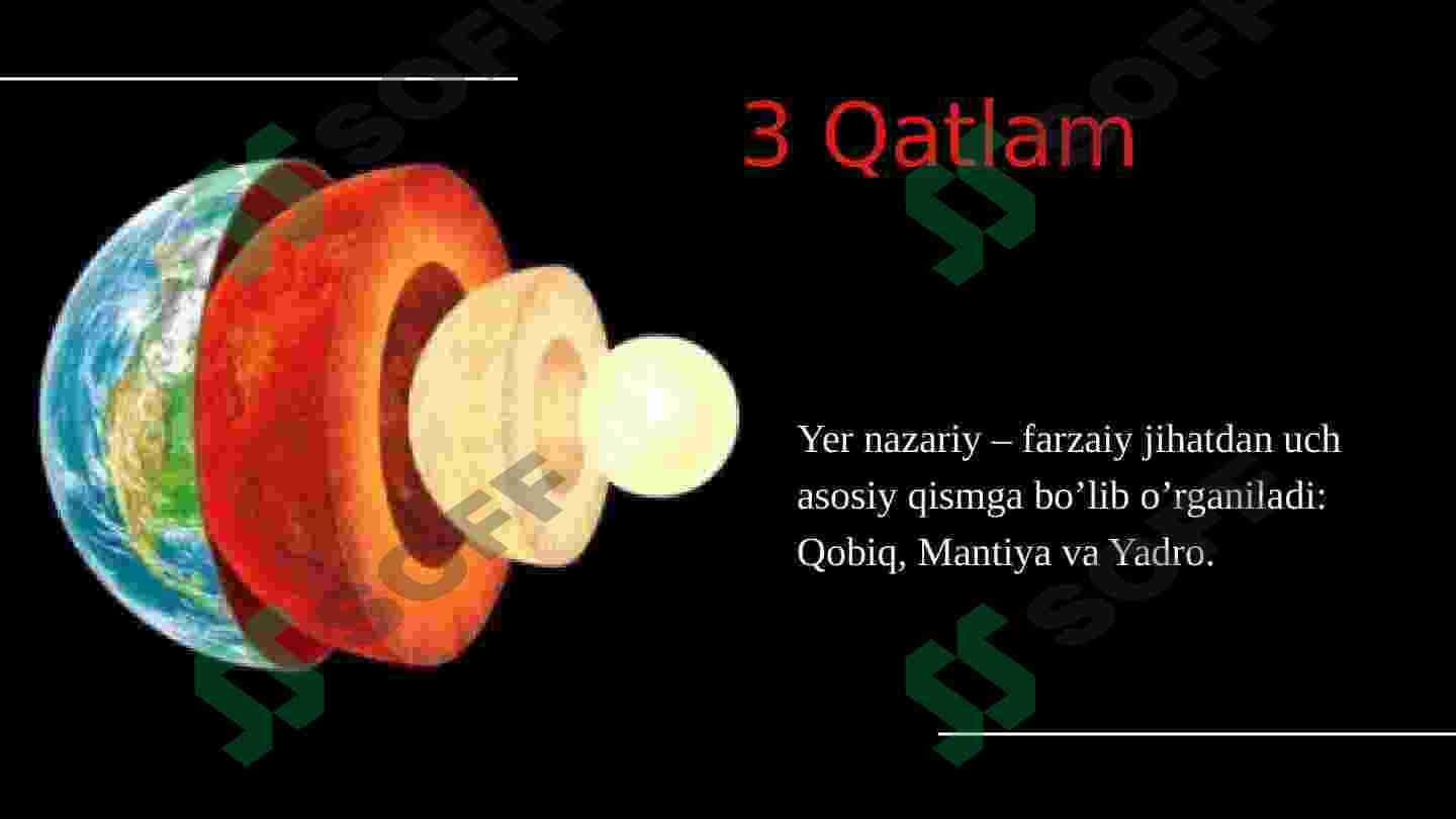 Yerning ichki tuzulishi 3