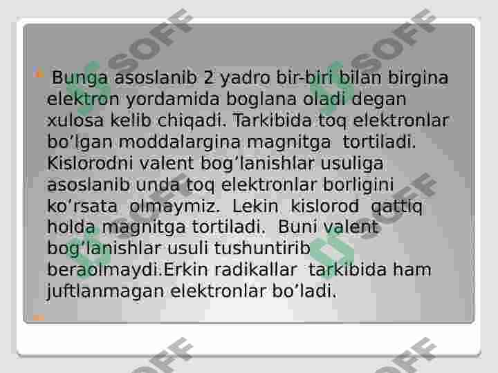 Molekulyar orbitallar metodi 3