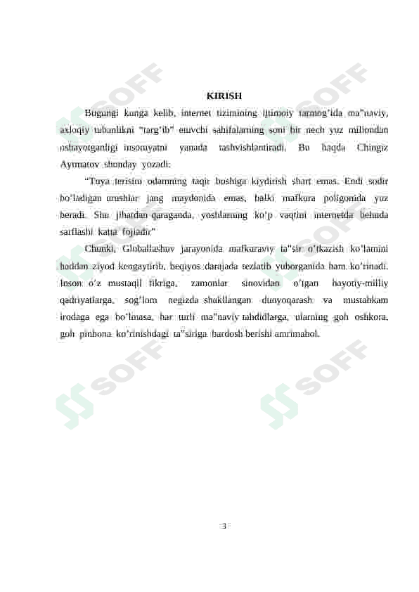 Internet va virtual mafkuraviy xurujlarining oqibatlari 3