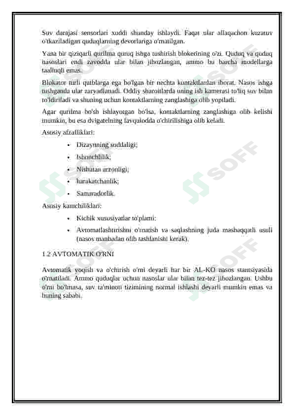 QUVURLI QUDUQLARDAN SUV OLISH NASOS STANSIYALARINING ELEMENTLARI TARKIBINI TUSHUNTIRIB BERING 3
