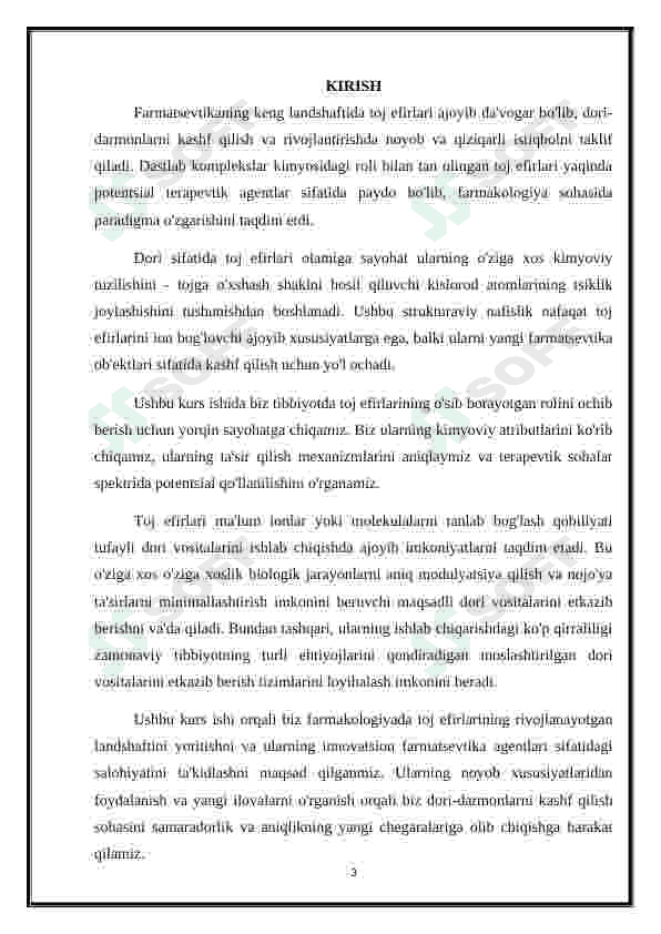 Kraun efirlar - dori vositalari sifatida 3