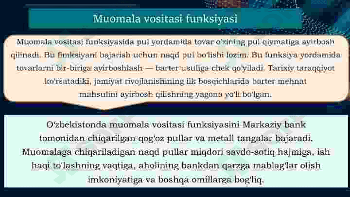 PULNING FUNKSIYALARI 3