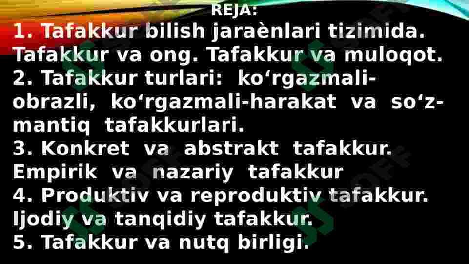 Tafakkur va nutqning  psixologik tavsifi 3