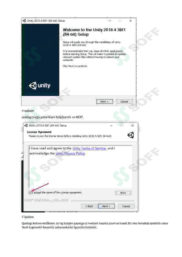 Unity 3d dasturini oʻrnatish 3
