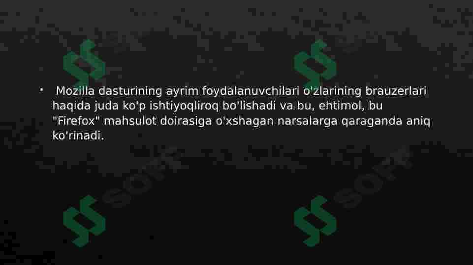 Tarmoq texnalogiyalari Firefox mobil brouzeri 3