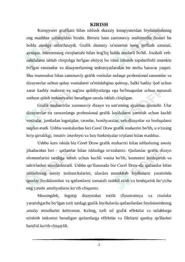 Corel Draw grafik muharririda qatlamlar bilan ishlash 3