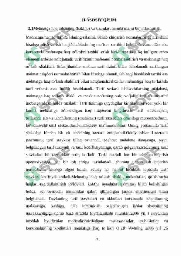 Mehnatga haq to'lashning shakllari  Dorixona maosh fondidan ajratmalarni hisobga olish. 3