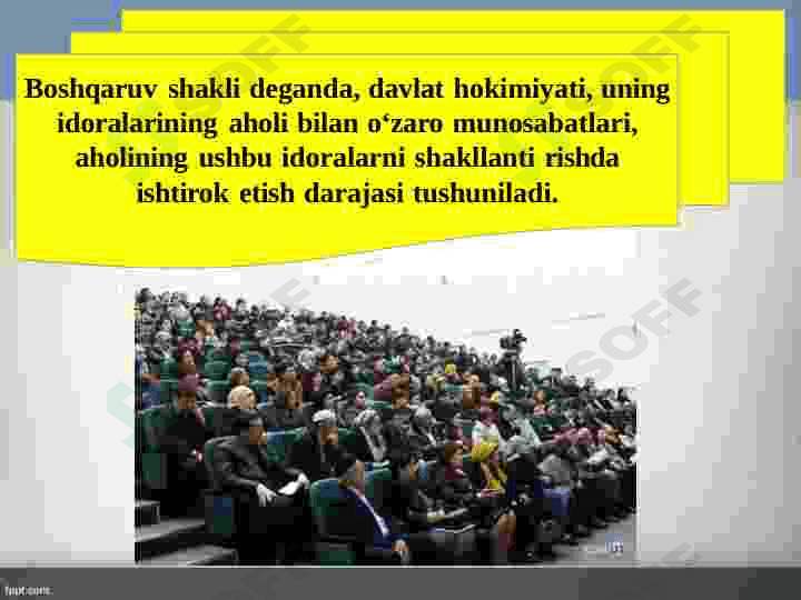 Davlatning boshqaruv  shakli 3
