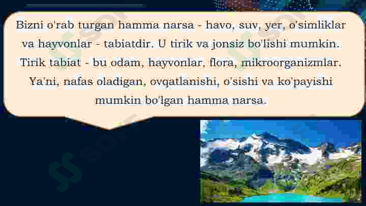 Jonli va jonsiz tabiat 3