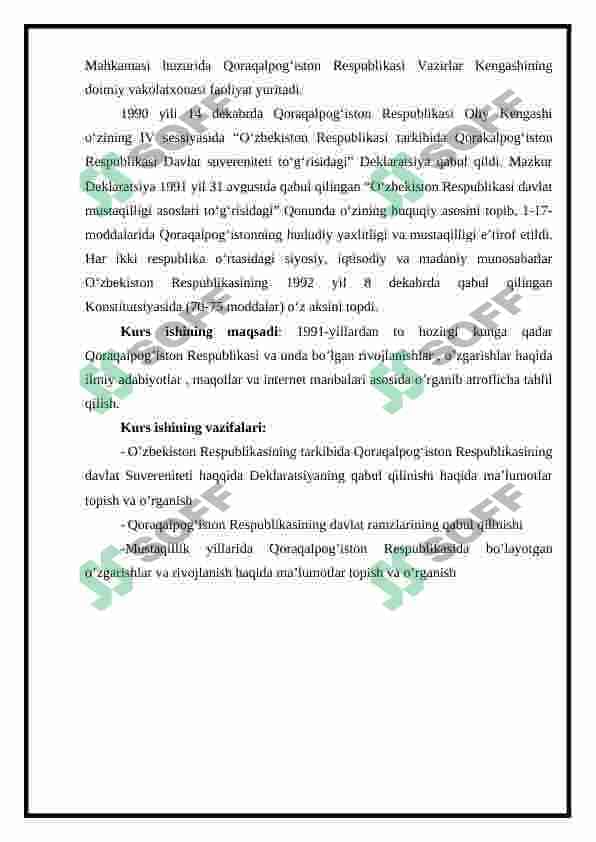 MUSTAQILLIK YILLARI QORAQALPOG‘ISTONDA XALQNING IJTIMOIY-IQTISODIY HAYOTIDAGI O’ZGARISHLAR 3