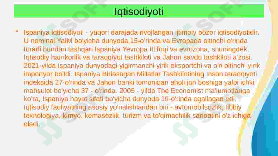Ispaniya Iqtisodiyoti 3