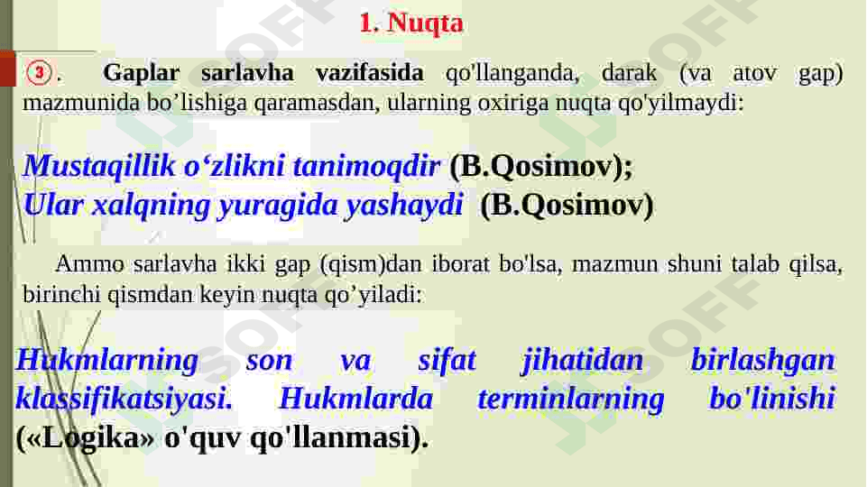 Nuqta,So’roq,Ko’p nuqta,Undov haqida umumiy tushuncha. 3