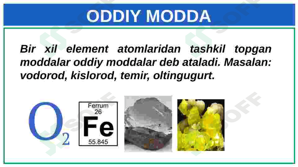 Oddiy va murakkab moddalar. 3