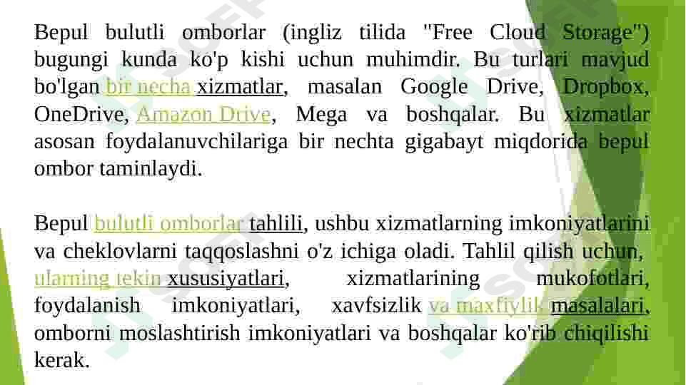 Bepul bulutli omborlar tahlili 3