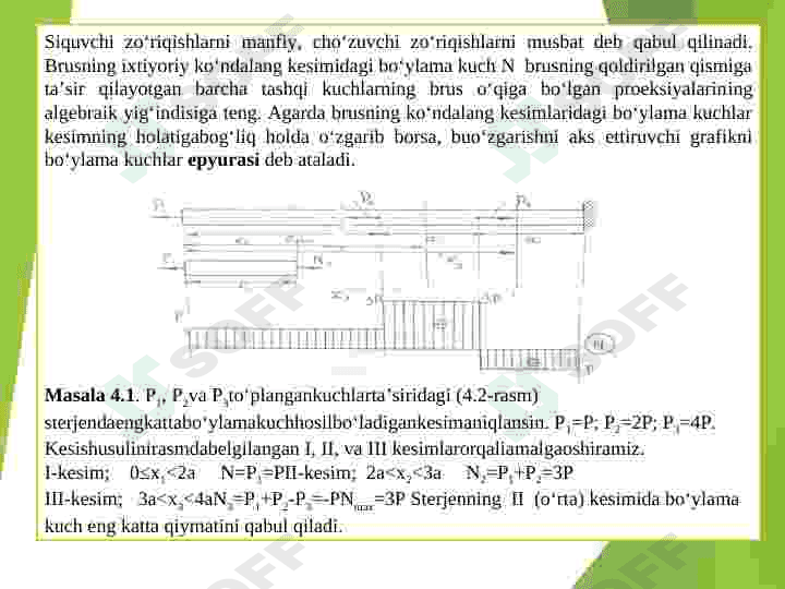 Cho’zilish yoki siqilishda kuchlanish va deformasiya 3
