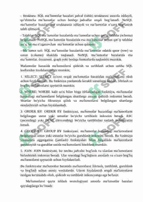 MA’LUMOTLAR VA BILIMLAR BAZASI 3