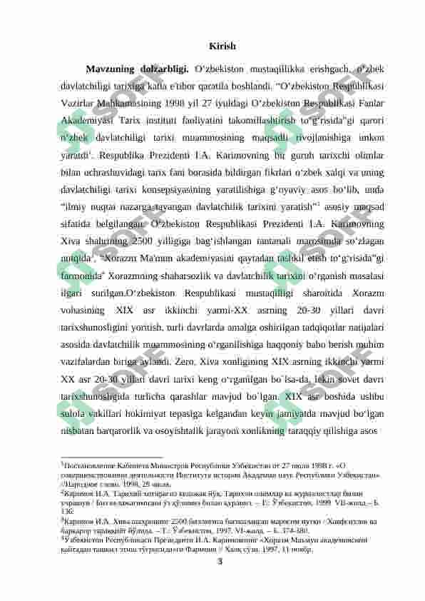 XIVA XONLIGI TARIXI TARIXSHUNOSLIGI (XIX ASRNING IKKINCHI YARMI - XX ASR 20-30 YILLARI) 3