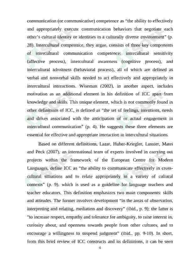 EFL LEARNERS' ATTITUDES TOWARDS LEARNING INTERCULTURAL COMMUNICATIVE COMPETENCE 3