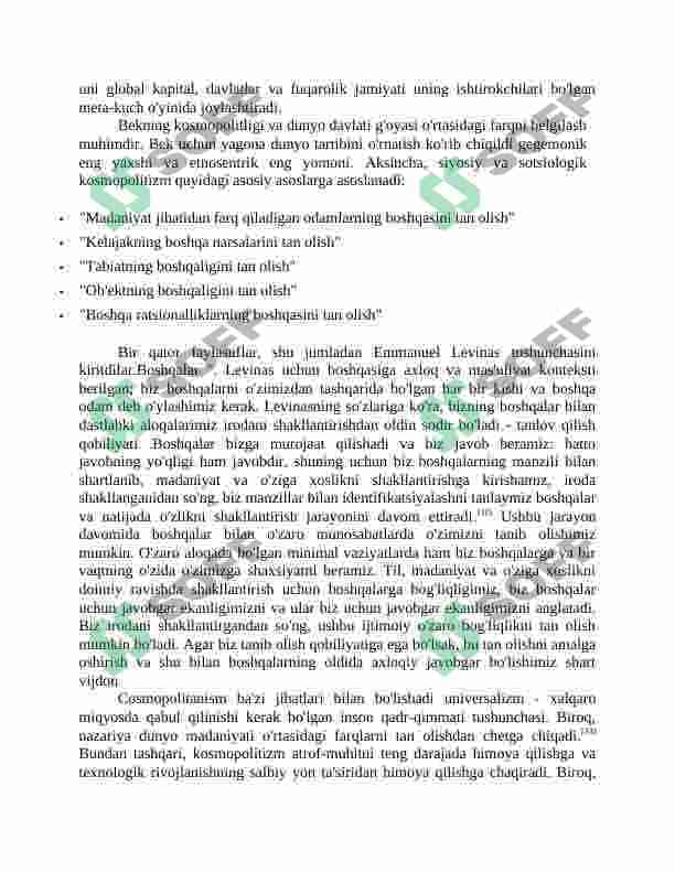 Universalizm va kosmopolitizm g’oyalarining yoshlar ma’naviyatiga ta’siri 3
