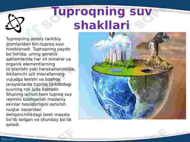 Tuproqdagi suvning shakllari 3