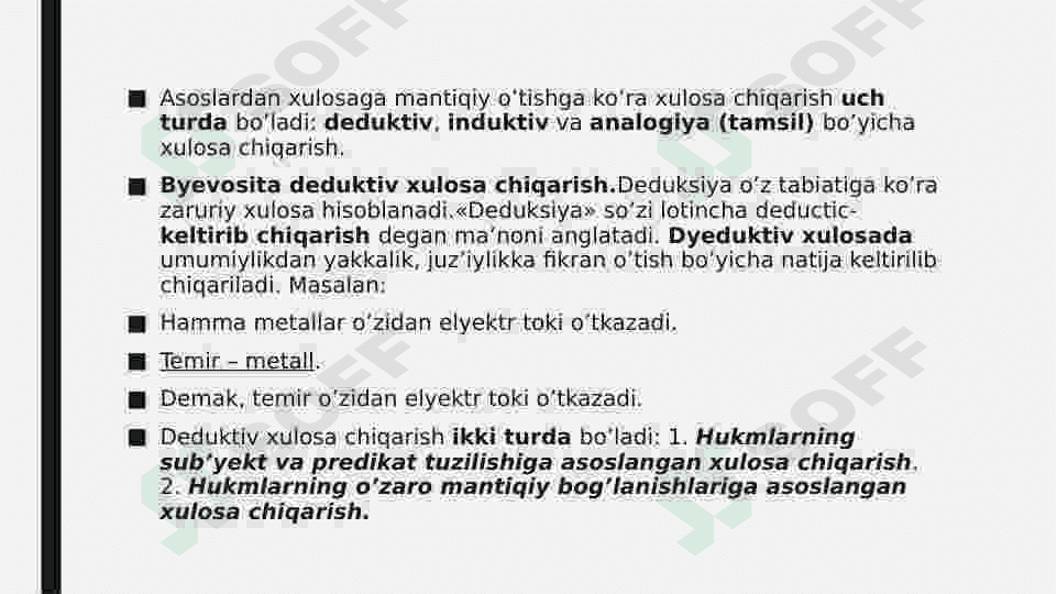 Xulosa chiqarish 3