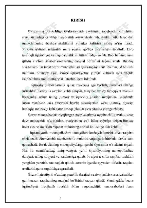 Raqobat - bozor iqtisodiyotining   harakatlantiruvchi kuchi sifatida 3