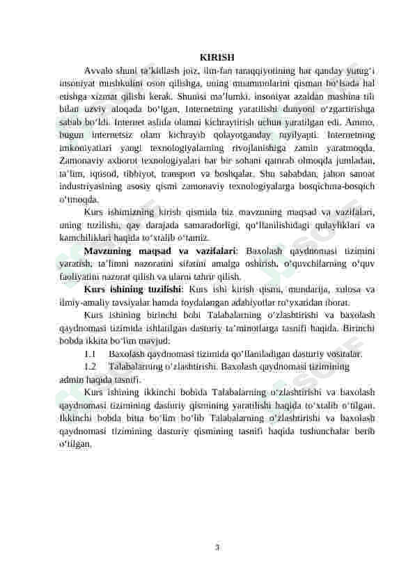 Tashkilot xodimlari ma’lumotlarini jamlovchi tizim 3
