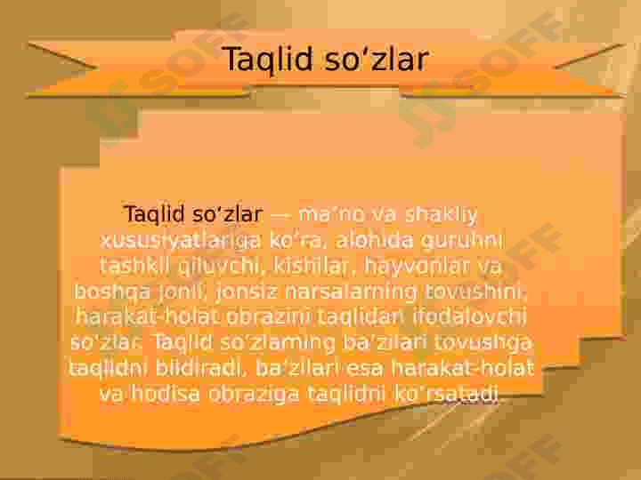 TAQLID  VA  UNING GRAMMATIK XUSUSIYATLARI 3
