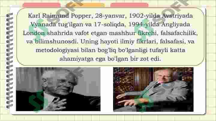 Karl Popperning sinab ko'rish va xatoga yo'l qo'yish metodining mohiyati 3