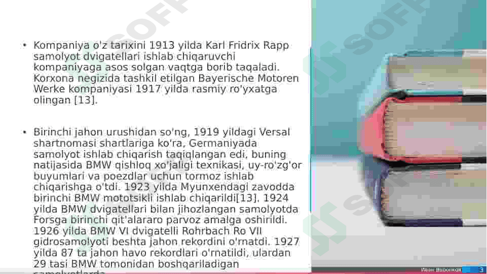 BMW kompaniyasi SWOT-PESTEL tahlili 3
