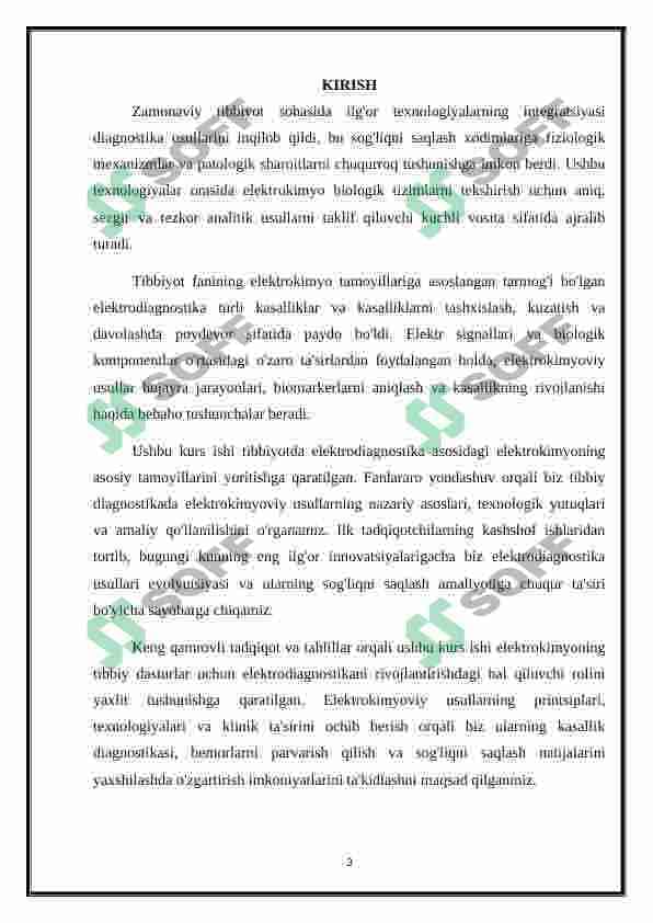 Elektrokimyo – tibbiyotda elektrodiagnostikaning asosi 3