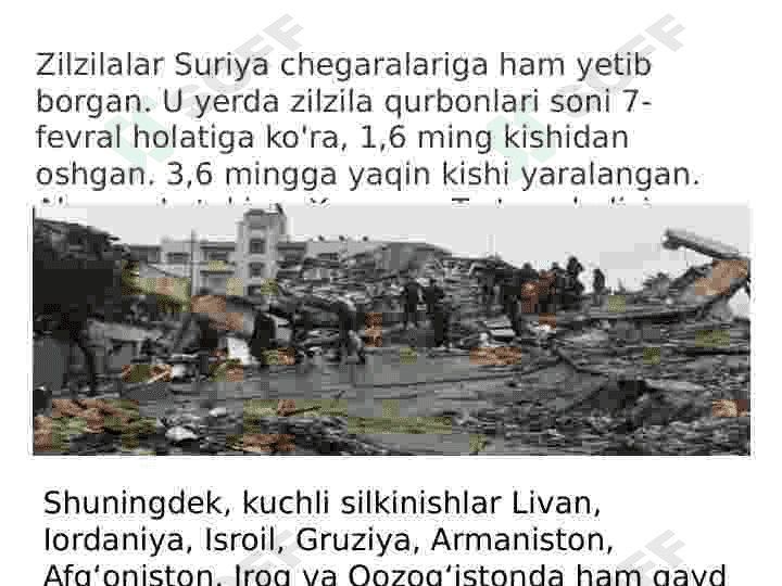 Zilzilalar. Oxirgi 100 yil ichida sodir bo'lgan dunyodagi eng kuchli 10 ta zilzila 3