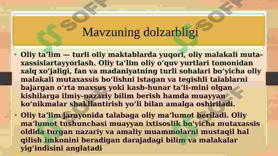 Oliy ta’limningOliy ta’limni  shakl va usullari shakl va usullari 3
