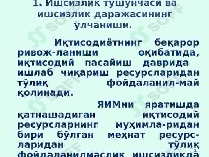 Ishsizlik 3