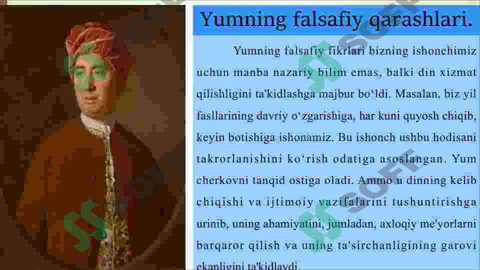 David Yum falsafasi 3