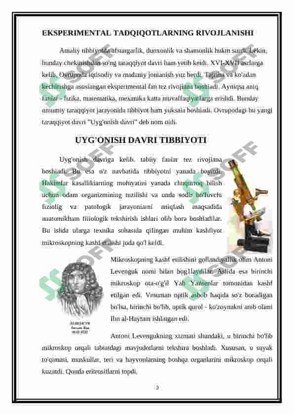 XVII-XVIII ASRLARDA EKSPERIMENTAL TADQIQOTLARNING ASOSLANISHI 3