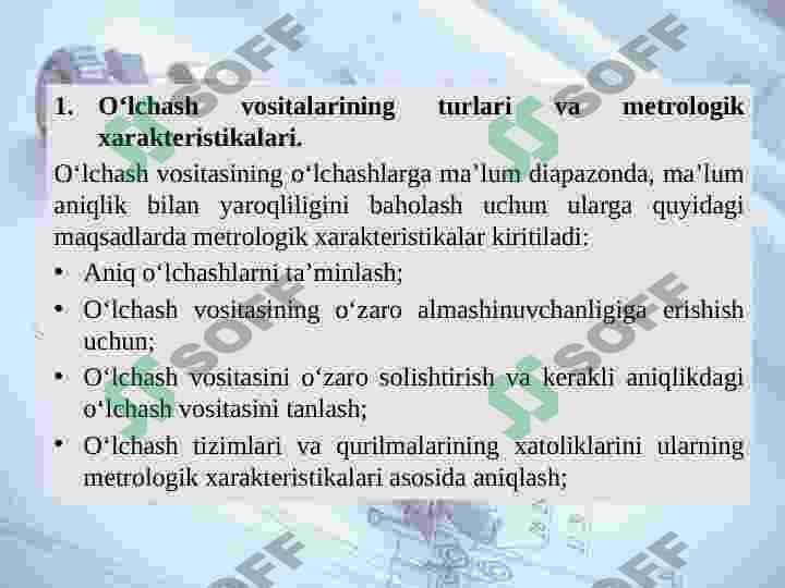 O`LCHASHLAR NOANIQLIGINI IFODALASH BOSQICHALARI 3