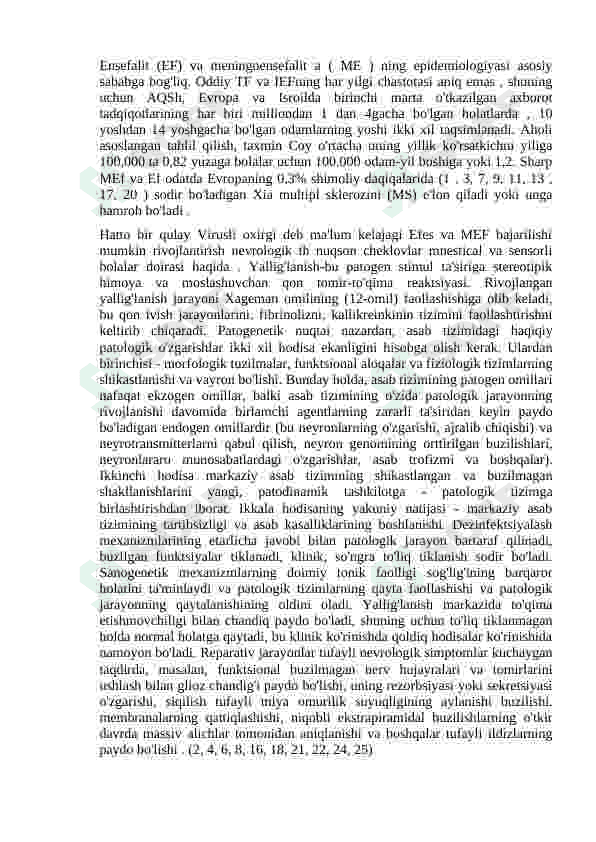 ENSEFALIT KASALLIGINING KELIB CHIQISH SABABLARI VA ASORATLARI 3