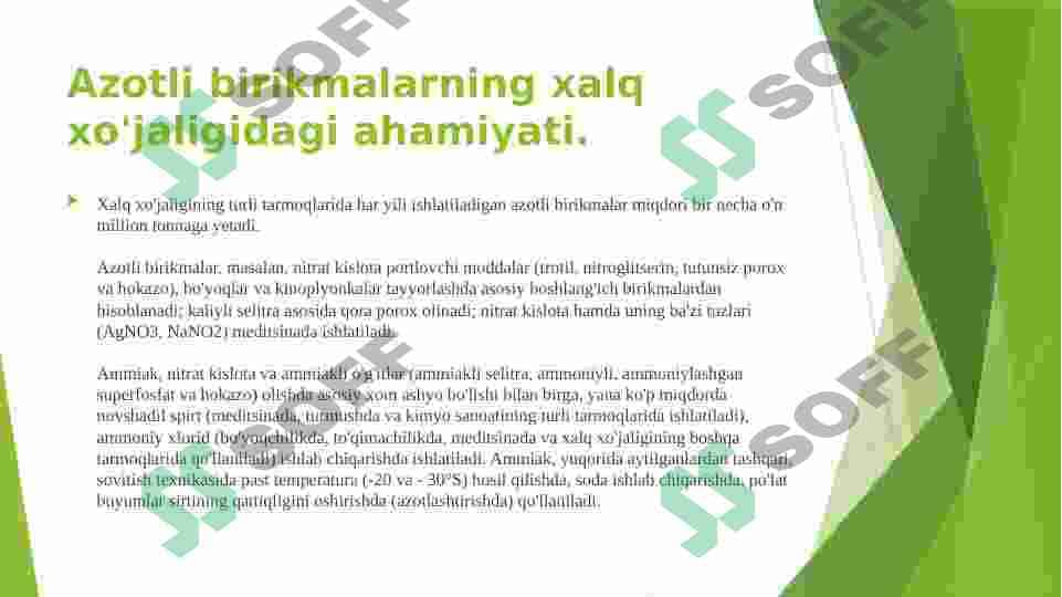AMMIAK ISHLAB CHIQARISH 3