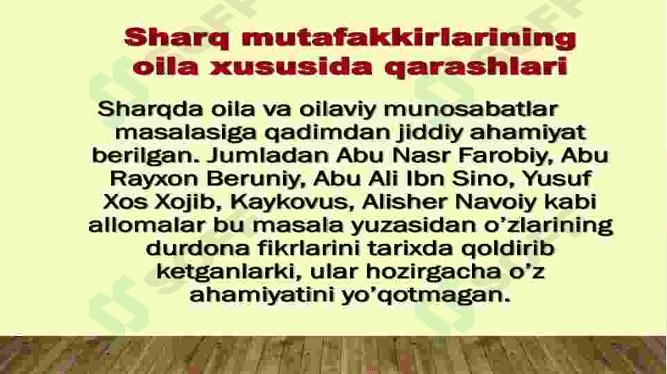 Ibn Sinoning oilaviy munosabatlar haqida qarashlari 3