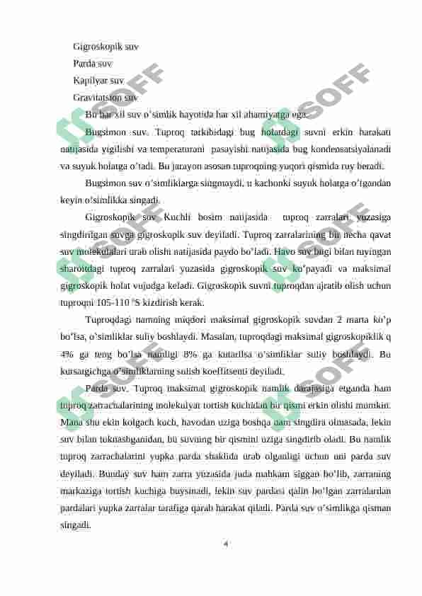 Tuproq-mineral elementlar manbai. Tuproq eritmasi, uning tarkibi va mineral elementlarning yutilish mexanizmi 3
